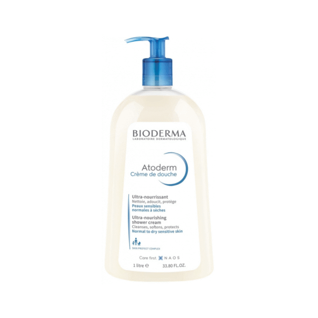 Bioderma Atoderm Shower Cream 1L – Hydrating Body Wash for Dry Skin