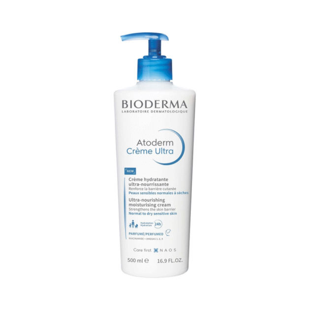 Bioderma Atoderm Ultra Nourishing Cream 500ml – Fragranced Hydrating Moisturizer for Dry Skin