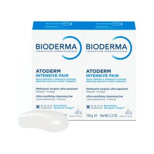 Bioderma Atoderm Ultra-Rich Soap for sensitive, dry skin nourishment.