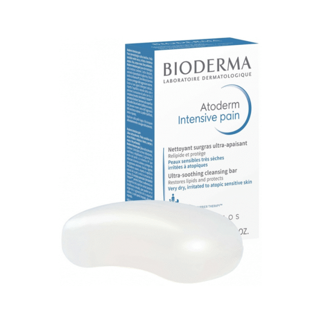 Bioderma Atoderm Ultra-Rich Soap for sensitive, dry skin nourishment.