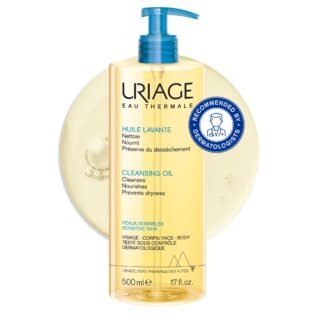 Uriage Cleansing Oil 500ml for Sensitive Skin – Face and Body Cleanser